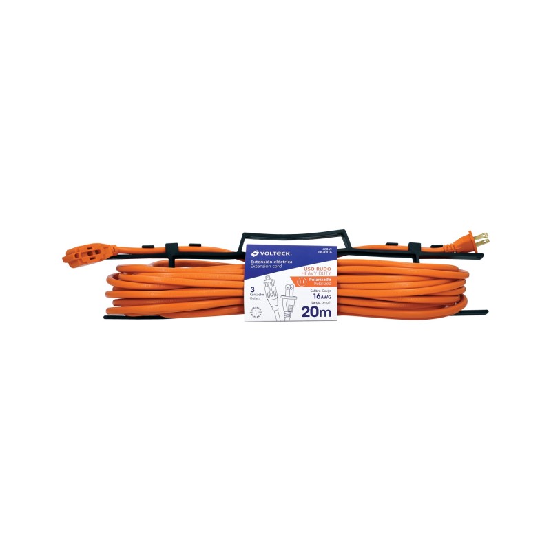Extensión eléctrica de uso rudo 20 m 2x16 AWG