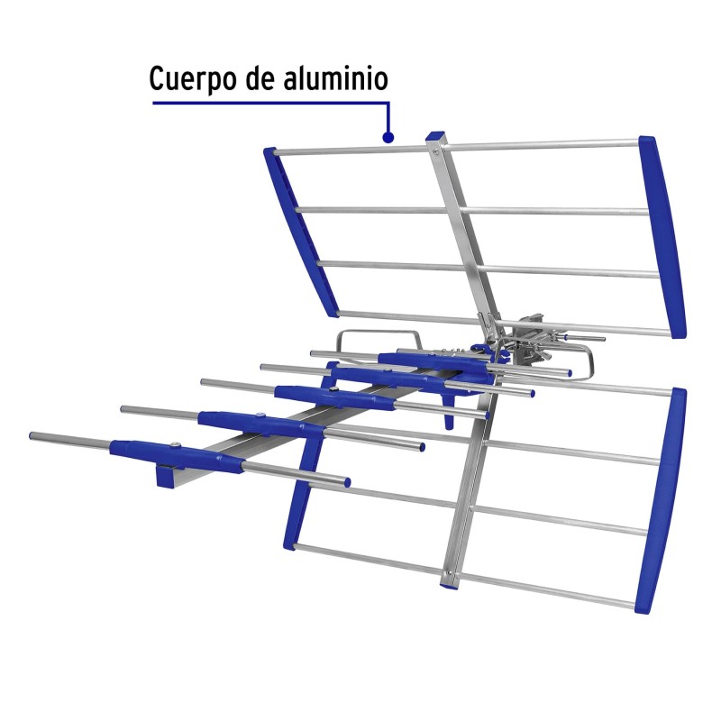 Antena aérea para HD TV, 14 elementos, 11 dB
