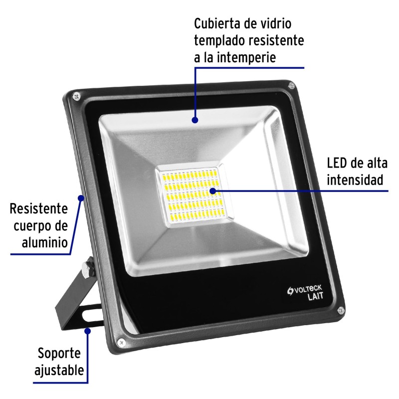 Reflector LED para exteriores 30W 3000K