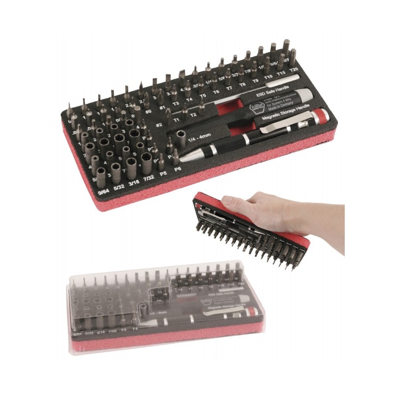 Juego de puntas Wiha Master Tech ESD - 68 piezas (75968)