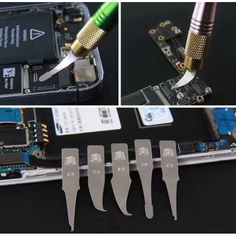 Bisturí doble con 27 hojas para SMT y levantar BGA