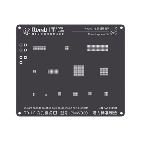 iBlack Stencil Power logic (iPhone 7)