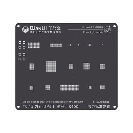 iBlack Stencil Power logic (iPhone 7)