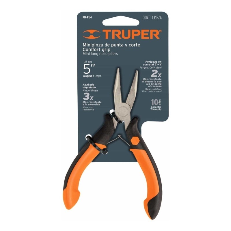 Pinza de punta y corte 4"