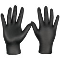 Guantes de nitrilo negros desechables (grandes)