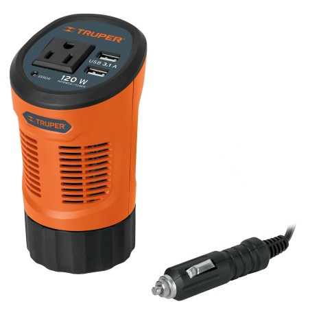 Inversor de corriente 120 W, tipo vaso
