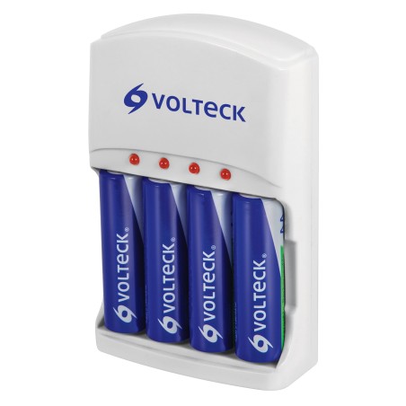 Cargador para pilas: AA, AAA y 9V