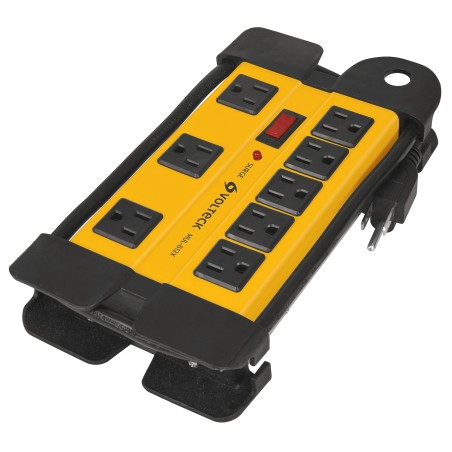 Multicontacto industrial, 8 entradas, supresor de1200 joules