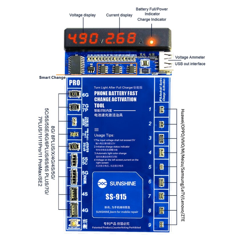 Cargador / Reactivador de baterías iPhone y Android