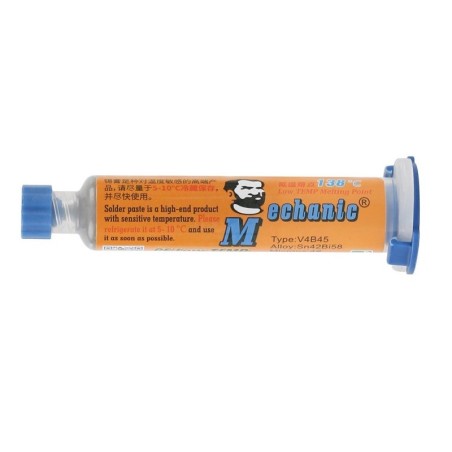 Soldadura en pasta Lead-Free baja temperatura (138°) 40g