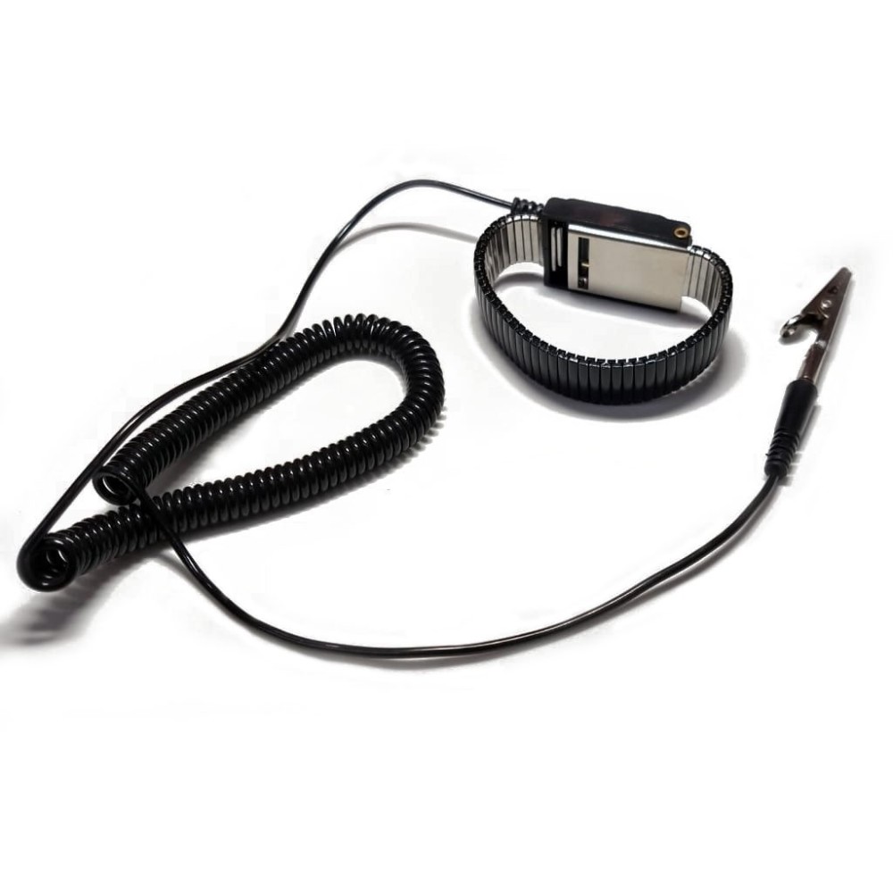 Pulsera metálica negra ESD Pulsera metálica negra ESD