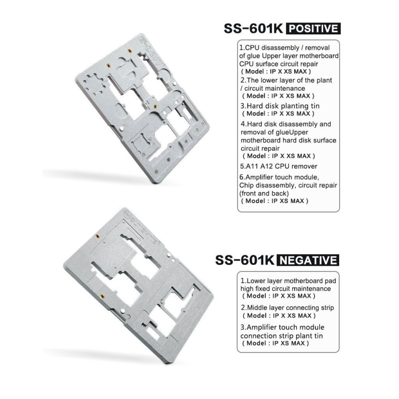 Fixture para lógicas iPhone serie X