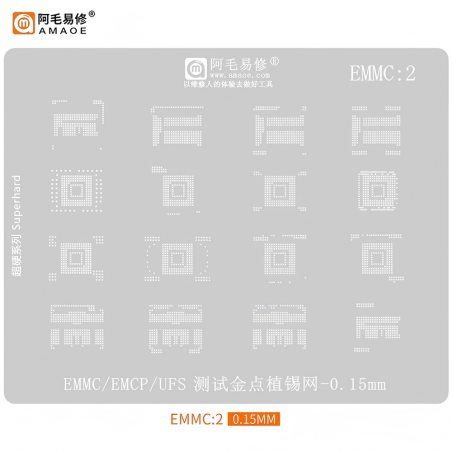 Esténcil para EMMC, EMCP, UFS