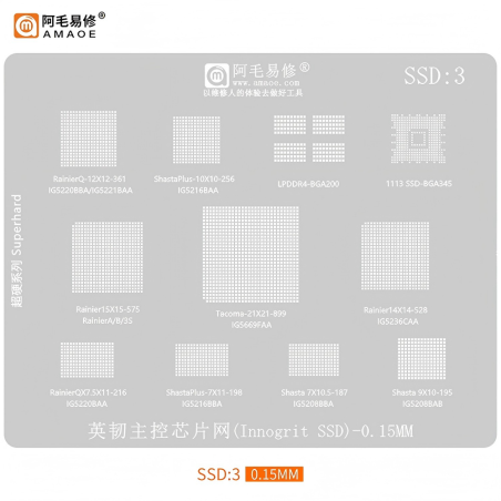 Esténcil para SSD (N.3)