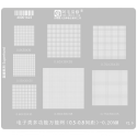 Esténcil para BGA Universal 0.50 / 0.55 / 0.60/ 0.65 / 0.70 / 0.75 / 0.80