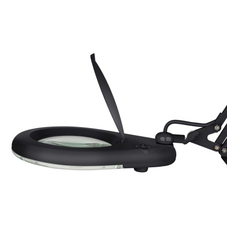 Lámpara LED con lupa de 5X y brazo articulado