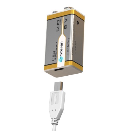 Batería recargable 9 V (USB) 500 mA