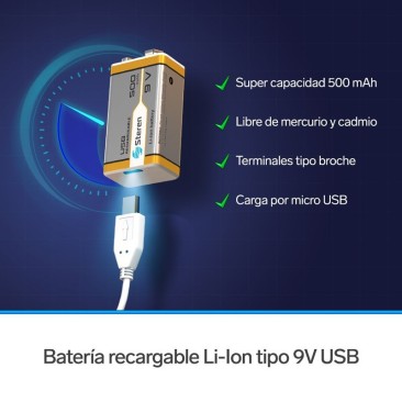 Bateria Recargable Micro Usb Aaa Carga Rapida 400mah 4piezas