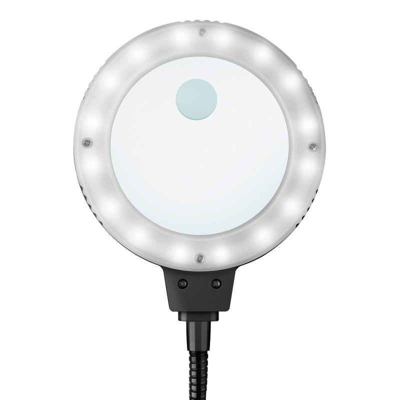 Auxiliar para soldar con lupa y lámpara