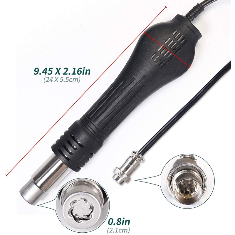 Repuesto Yihua para Pistola de calor con turbina (punta larga) con conector