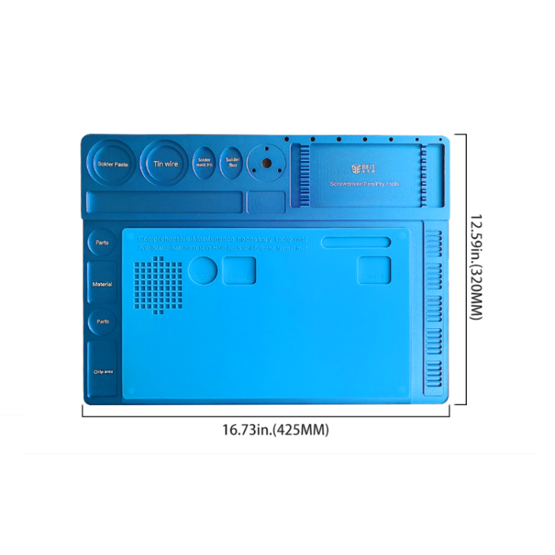 Tapete de aluminio con estirilla de silicon