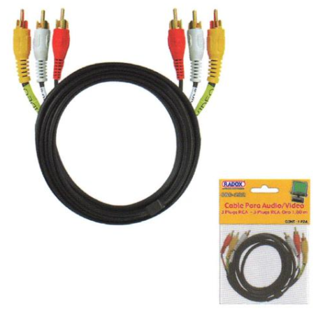 Cable para audio y video 1.8m