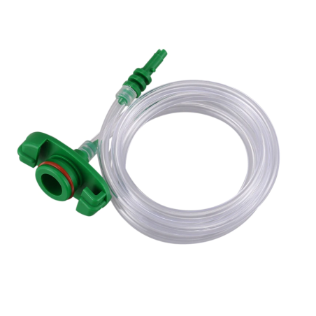 Adaptador para jeringa de 30cc y 55cc con manguera