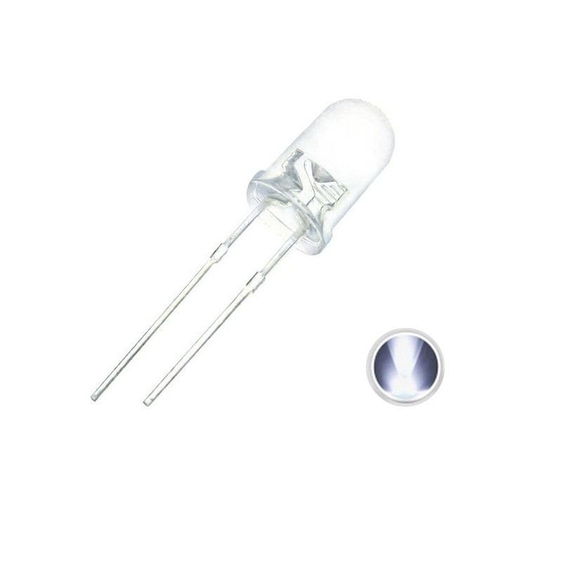 Diodo LED 10mm (transparente) Luz de Color