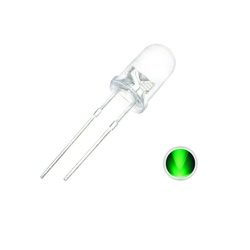 Diodo LED 10mm (transparente) Luz de Color