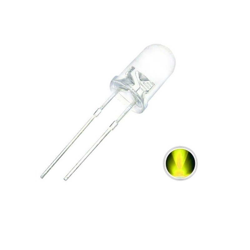 Diodo LED 10mm (transparente) Luz de Color