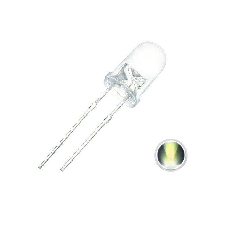 Diodo LED 10mm (transparente) Luz de Color