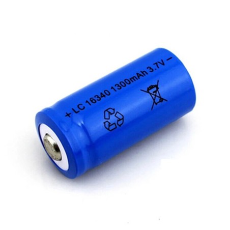 Batería recargable 16340  3.7V  1300mAh