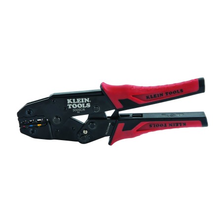 Pinza ponchadora Klein Tools, 10-22 AWG, para terminales con aislamiento
