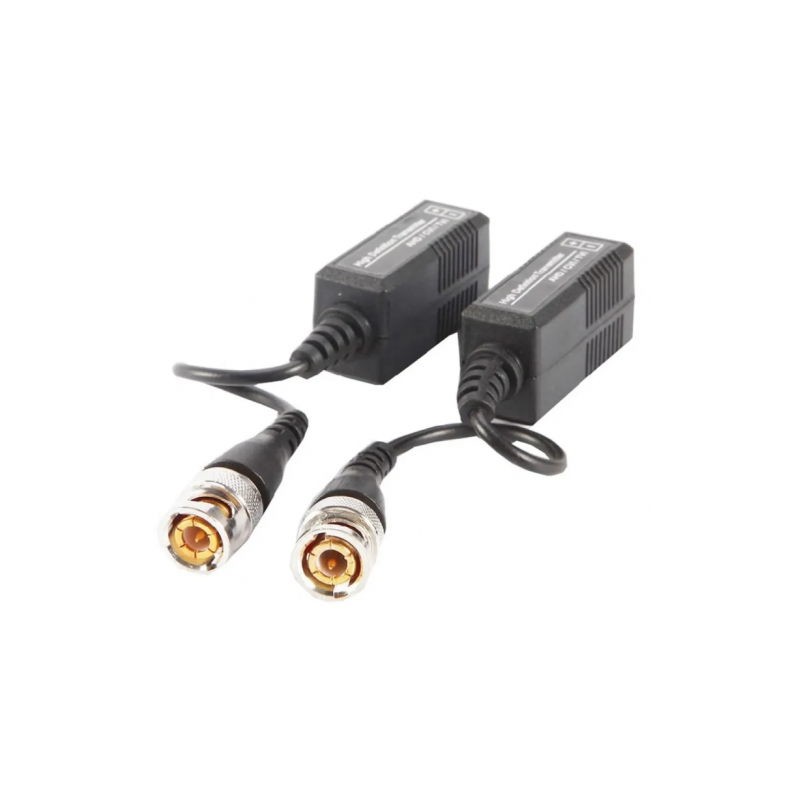 Transceptor balun pasivo con conector BNC con cable