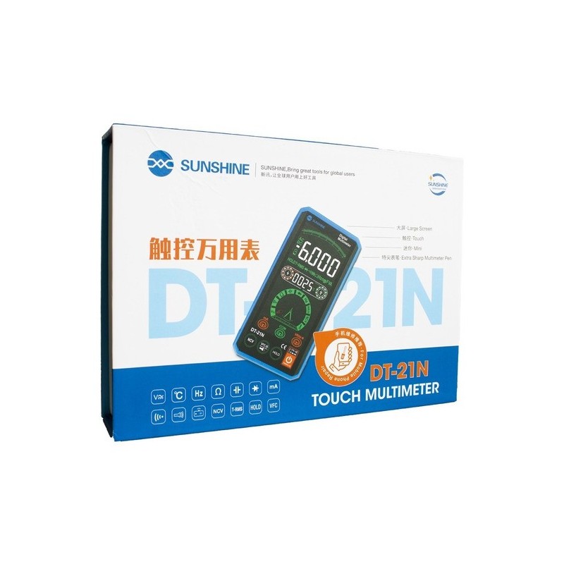 Multímetro touch DT-21N