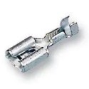 Terminal hembra de latón tipo faston, 1/4" Calibre 12 - 16