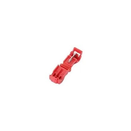 Conector de cable para empalme rápido con conector fastón, rojo