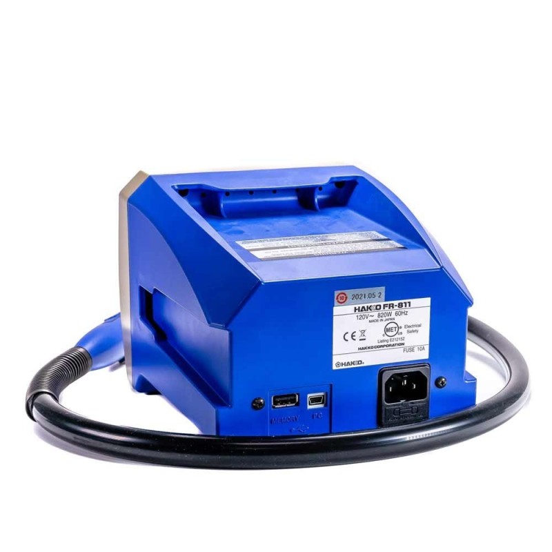 Sistema avanzado Hakko FR-811 para retrabajo de aire caliente SMD