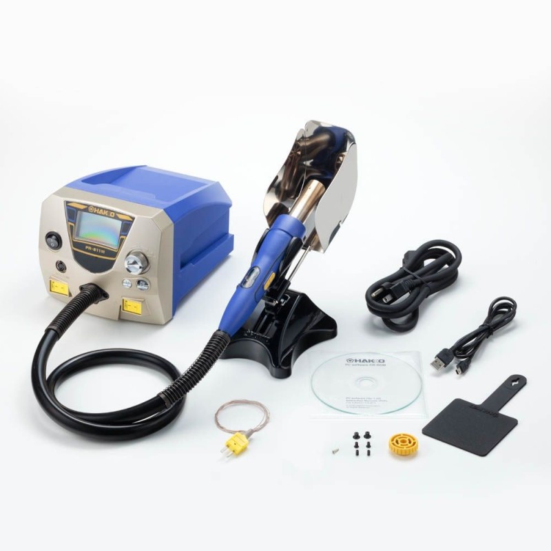 Sistema avanzado Hakko FR-811 para retrabajo de aire caliente SMD