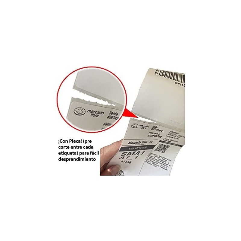 Rollo de 200 Etiquetas Térmicas 4X8