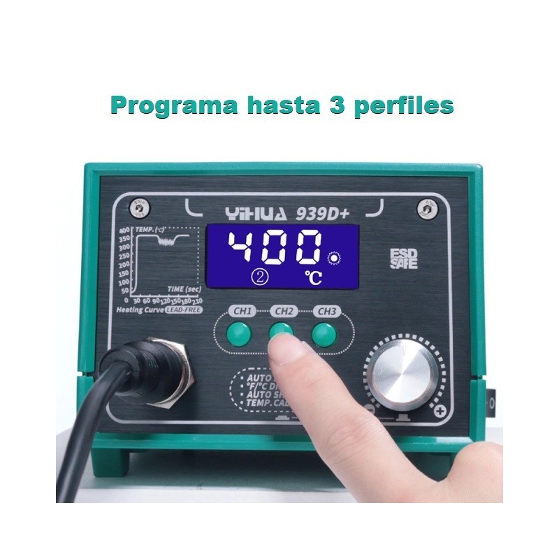 Cautin de estación Yihua 939D+