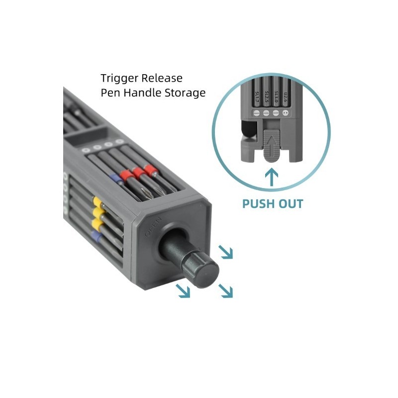 Kit de desarmador con puntas 30 EN 1