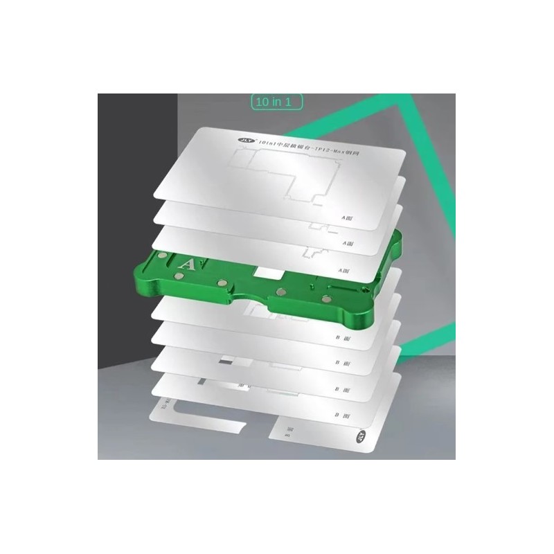 Fixture para reballing de interposer iPhone X-12