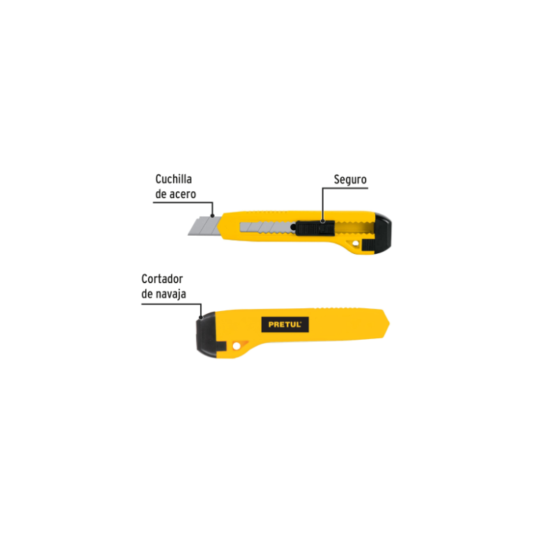 Cutter 18 mm plástico, Pretul