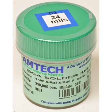 Esferas de 0.60mm Leadfree AMTECH (250k)