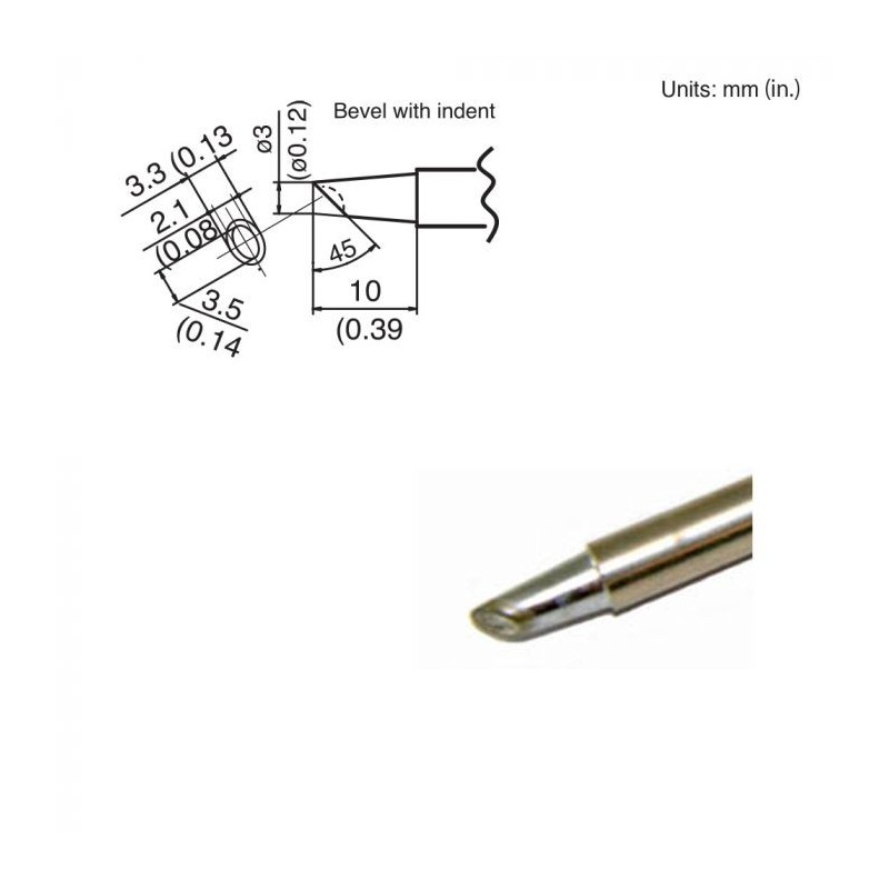 Punta para cautín Hakko T15-BCM3