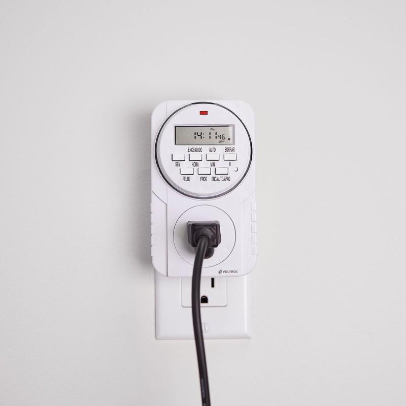 Temporizador digital, 8 eventos, Volteck