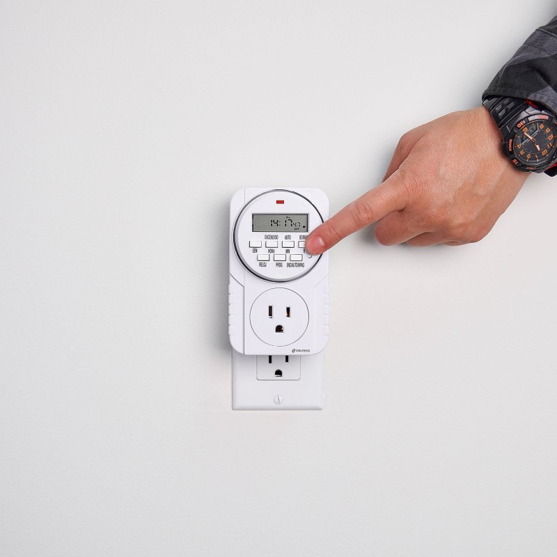 Temporizador digital, 8 eventos, Volteck