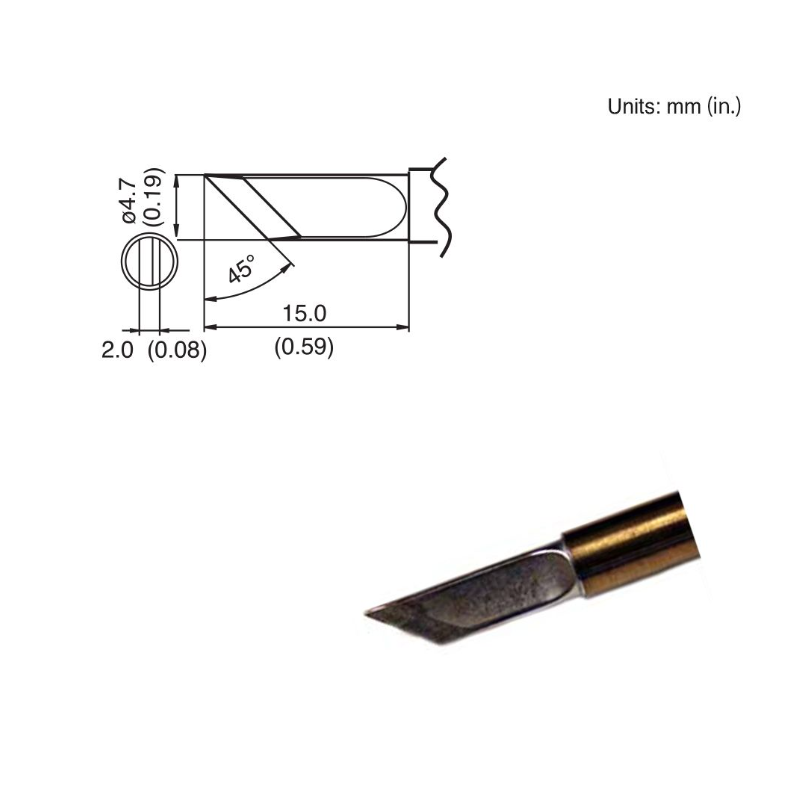 Punta para cautin Hakko T15-K