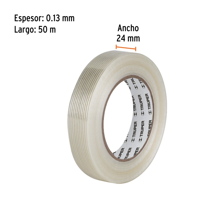 Cinta Transparente con Filamentos